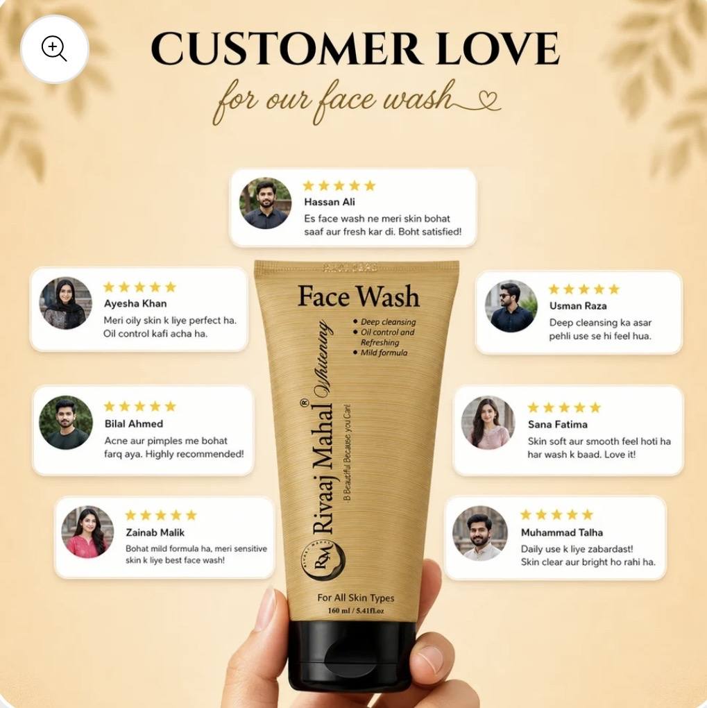 Rivaj mahal face wash